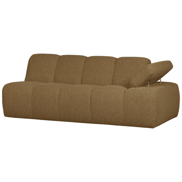 MOJO 2-ZITS ELEMENT ARM RECHTS BOUCLE GEEL/BRUIN MELANGE