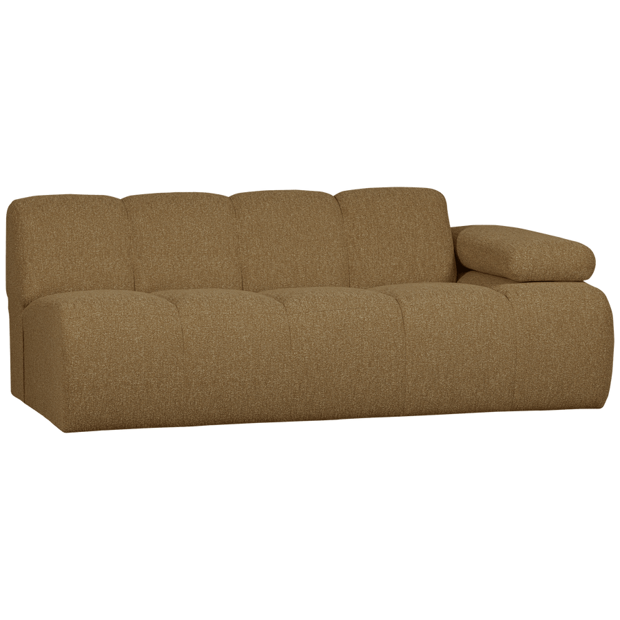 MOJO 2-ZITS ELEMENT ARM RECHTS BOUCLE GEEL/BRUIN MELANGE