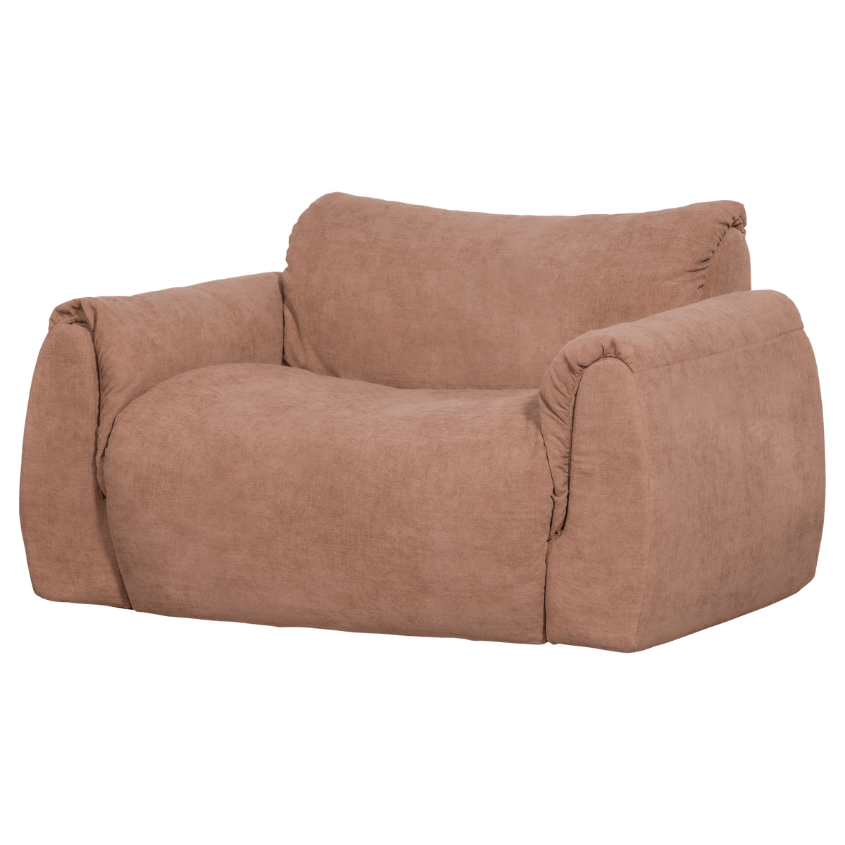 BAGGY LOVESEAT GEWEVEN CHENILLE OUD ROZE