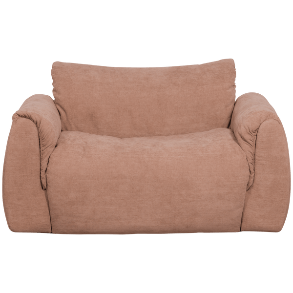 BAGGY LOVESEAT GEWEVEN CHENILLE OUD ROZE