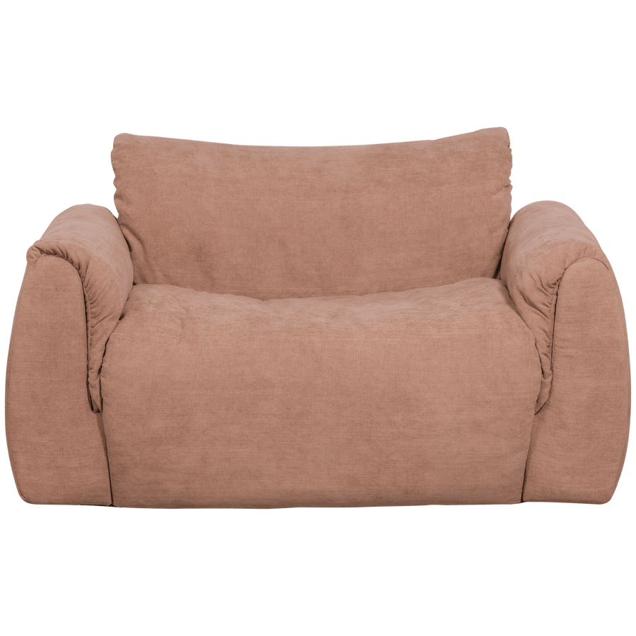 BAGGY LOVESEAT GEWEVEN CHENILLE OUD ROZE
