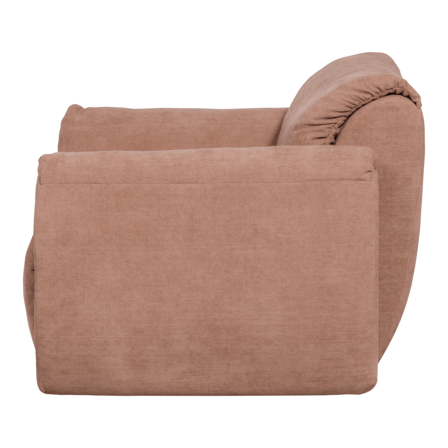 BAGGY LOVESEAT GEWEVEN CHENILLE OUD ROZE