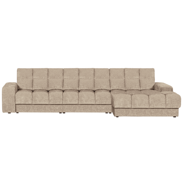 SECOND DATE CHAISE LONGUE RECHTS VELVET NOUGAT