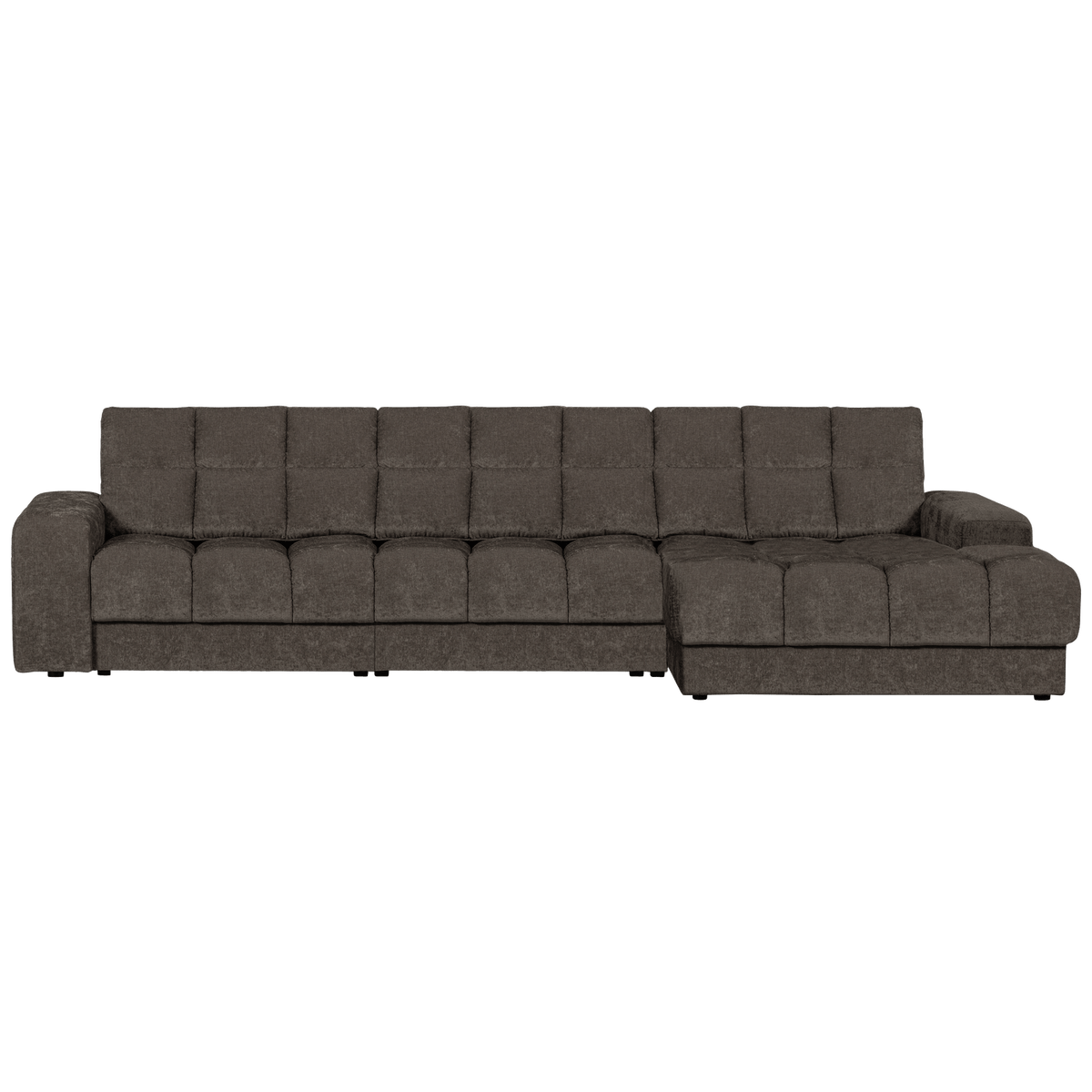 SECOND DATE CHAISE LONGUE RECHTS VELVET WARMGRIJS