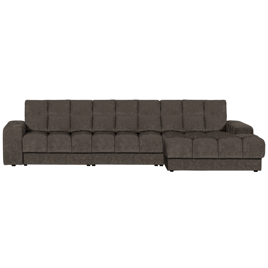 SECOND DATE CHAISE LONGUE RECHTS VELVET WARMGRIJS