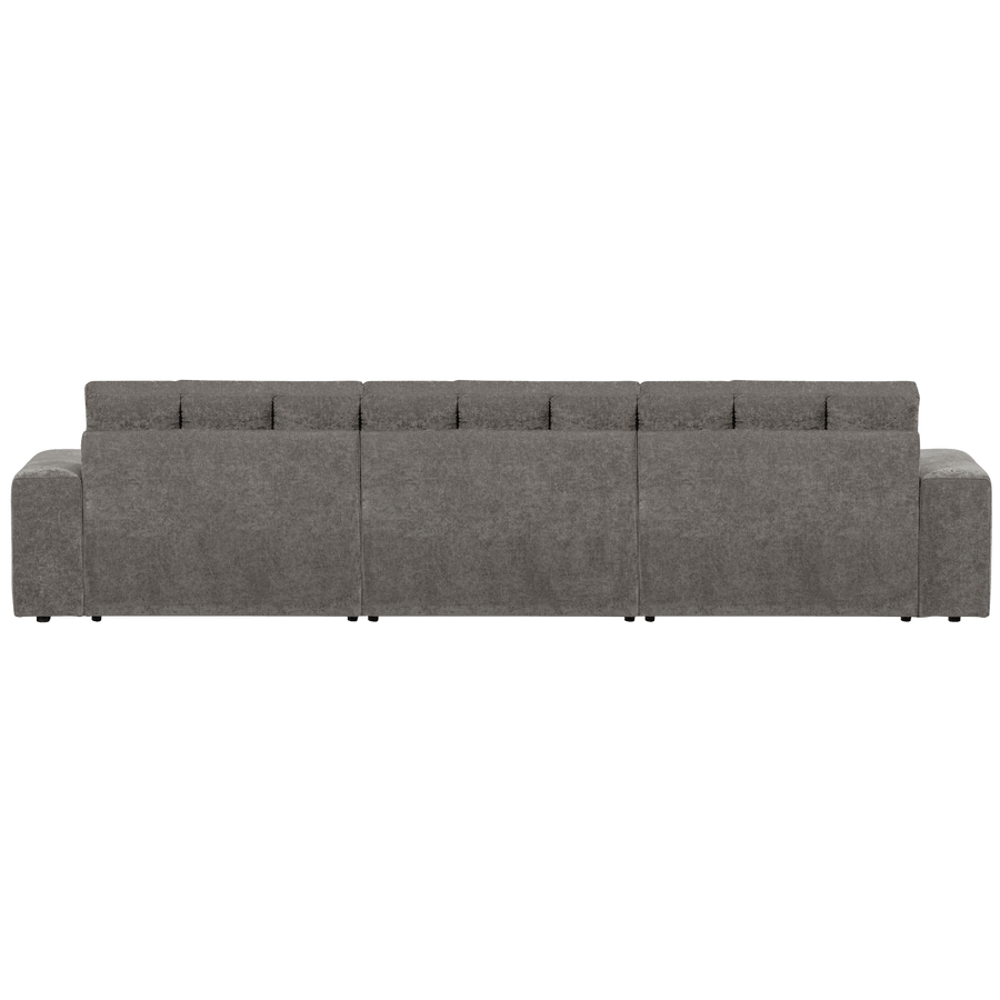 SECOND DATE CHAISE LONGUE RECHTS VELVET GRIJS