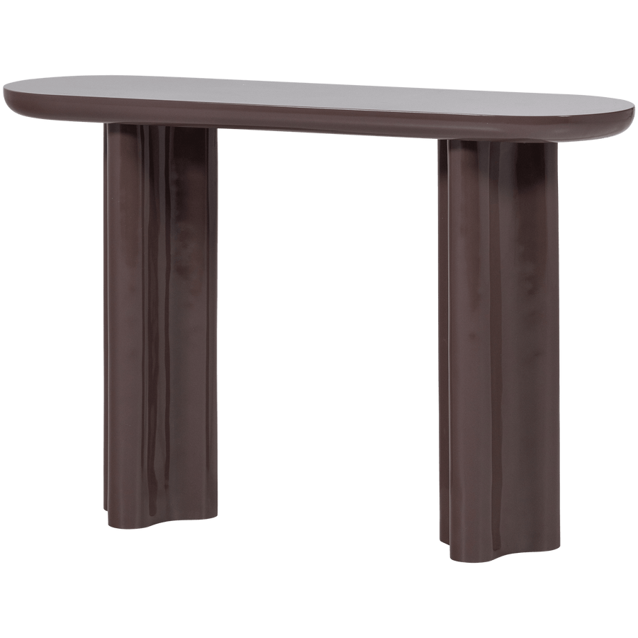 EVARA SIDETABLE HOUT HOOGGLANS DONKERBRUIN [fsc]