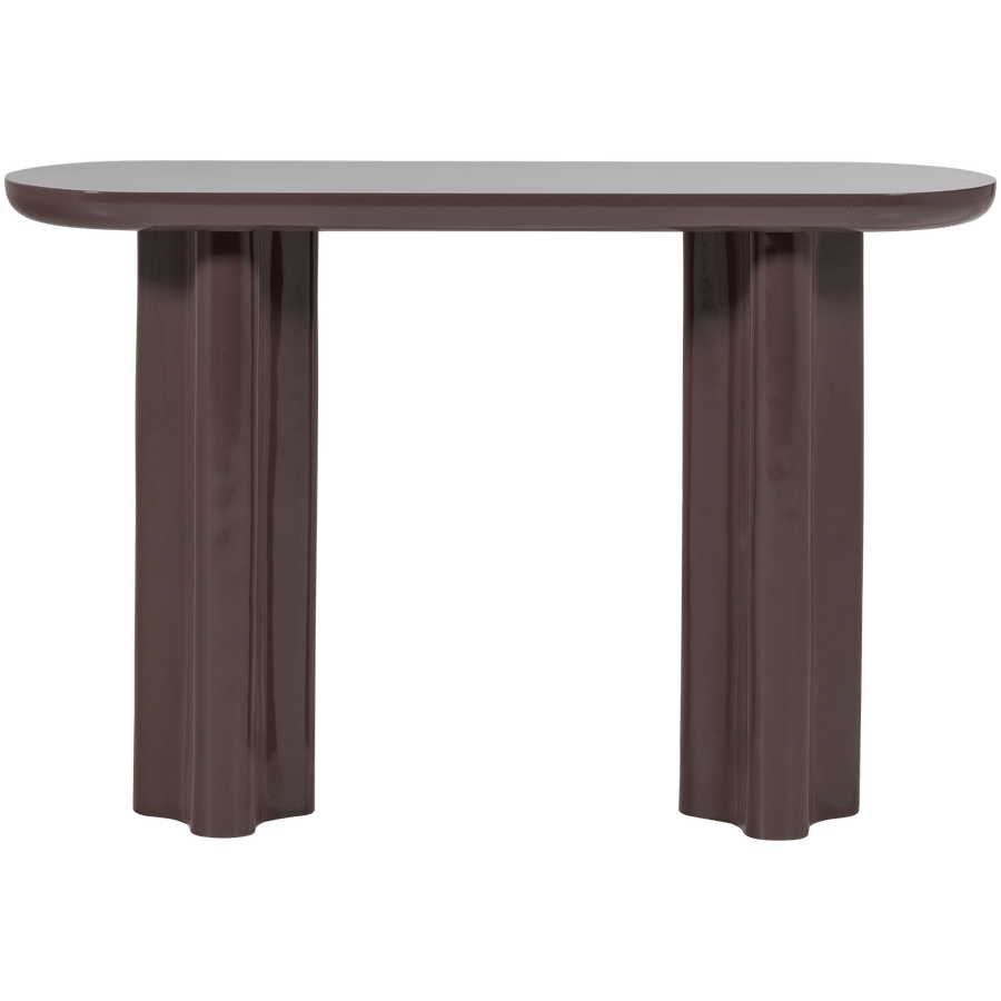 EVARA SIDETABLE HOUT HOOGGLANS DONKERBRUIN [fsc]