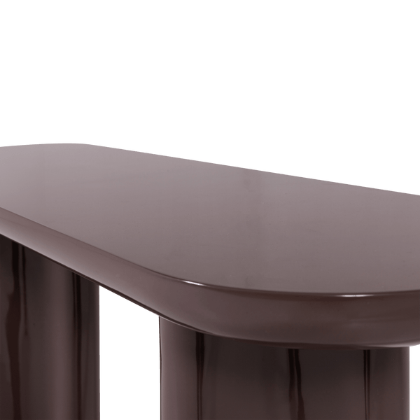 EVARA SIDETABLE HOUT HOOGGLANS DONKERBRUIN [fsc]