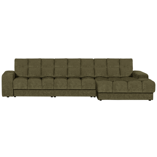SECOND DATE CHAISE LONGUE RECHTS VELVET GROEN