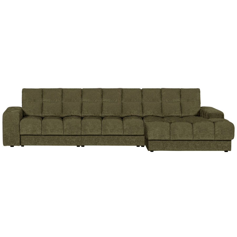SECOND DATE CHAISE LONGUE RECHTS VELVET GROEN