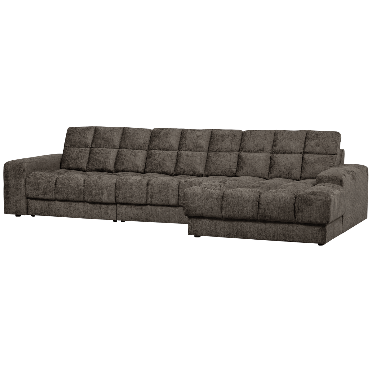 SECOND DATE CHAISE LONGUE RECHTS STRUCTURE VELVET MOUNTAIN