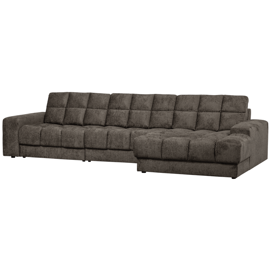 SECOND DATE CHAISE LONGUE RECHTS STRUCTURE VELVET MOUNTAIN
