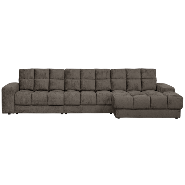 SECOND DATE CHAISE LONGUE RECHTS STRUCTURE VELVET MOUNTAIN