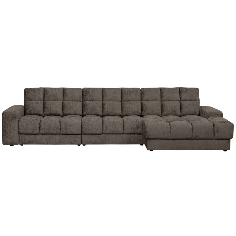 SECOND DATE CHAISE LONGUE RECHTS STRUCTURE VELVET MOUNTAIN