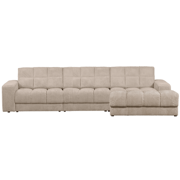 SECOND DATE CHAISE LONGUE RECHTS RIBSTOF TRAVERTIN