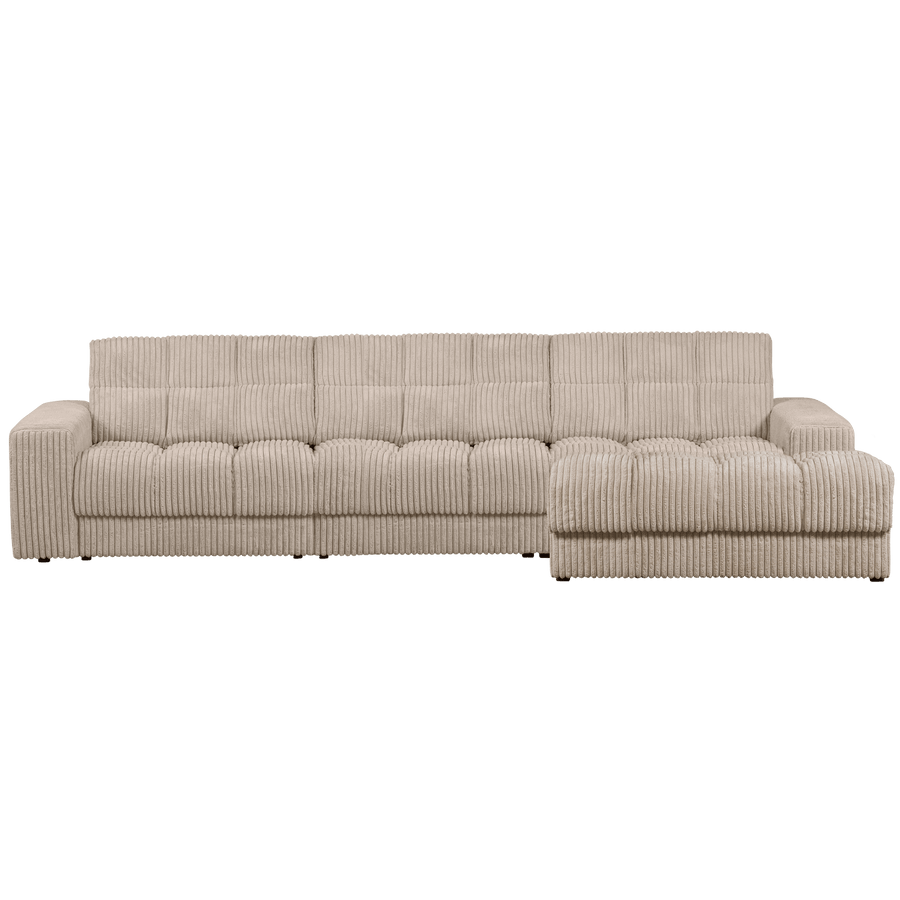 SECOND DATE CHAISE LONGUE RECHTS RIBSTOF TRAVERTIN