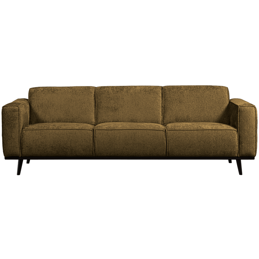 STATEMENT 3-ZITS BANK 230 CM STRUCTURE VELVET BRASS