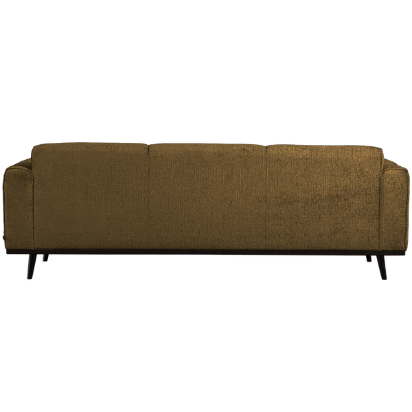 STATEMENT 3-ZITS BANK 230 CM STRUCTURE VELVET BRASS