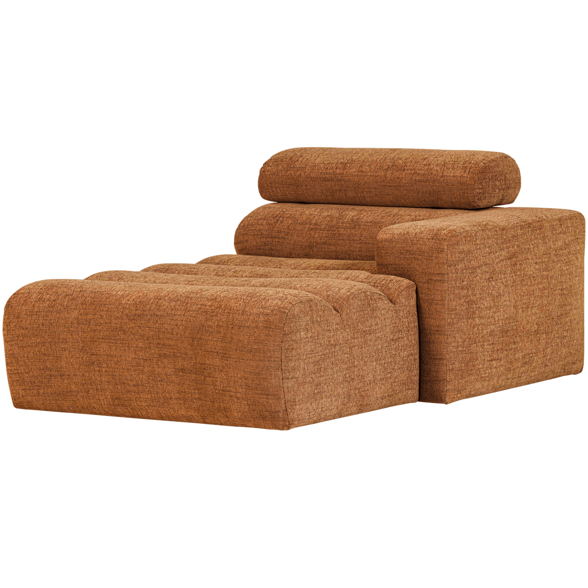 NOVI CHAISE LONGUE ELEMENT ARM RECHTS ORANJE MELANGE