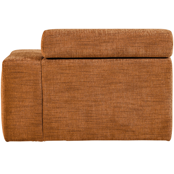NOVI CHAISE LONGUE ELEMENT ARM RECHTS ORANJE MELANGE