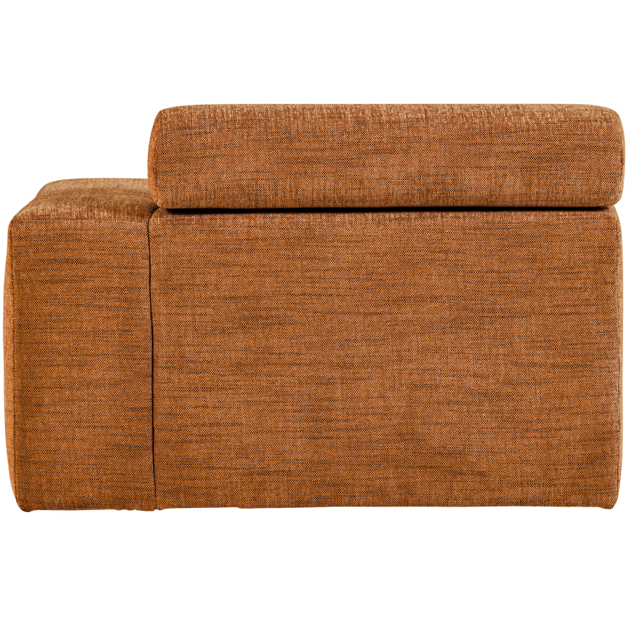 NOVI CHAISE LONGUE ELEMENT ARM RECHTS ORANJE MELANGE