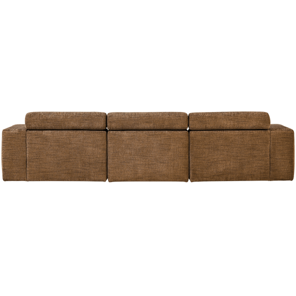 NOVI CHAISE LONGUE BANK LINKS KARAMELBRUIN MELANGE