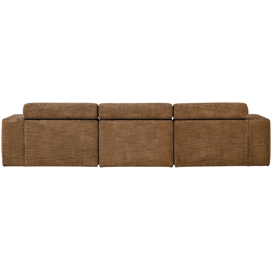 NOVI CHAISE LONGUE BANK LINKS KARAMELBRUIN MELANGE
