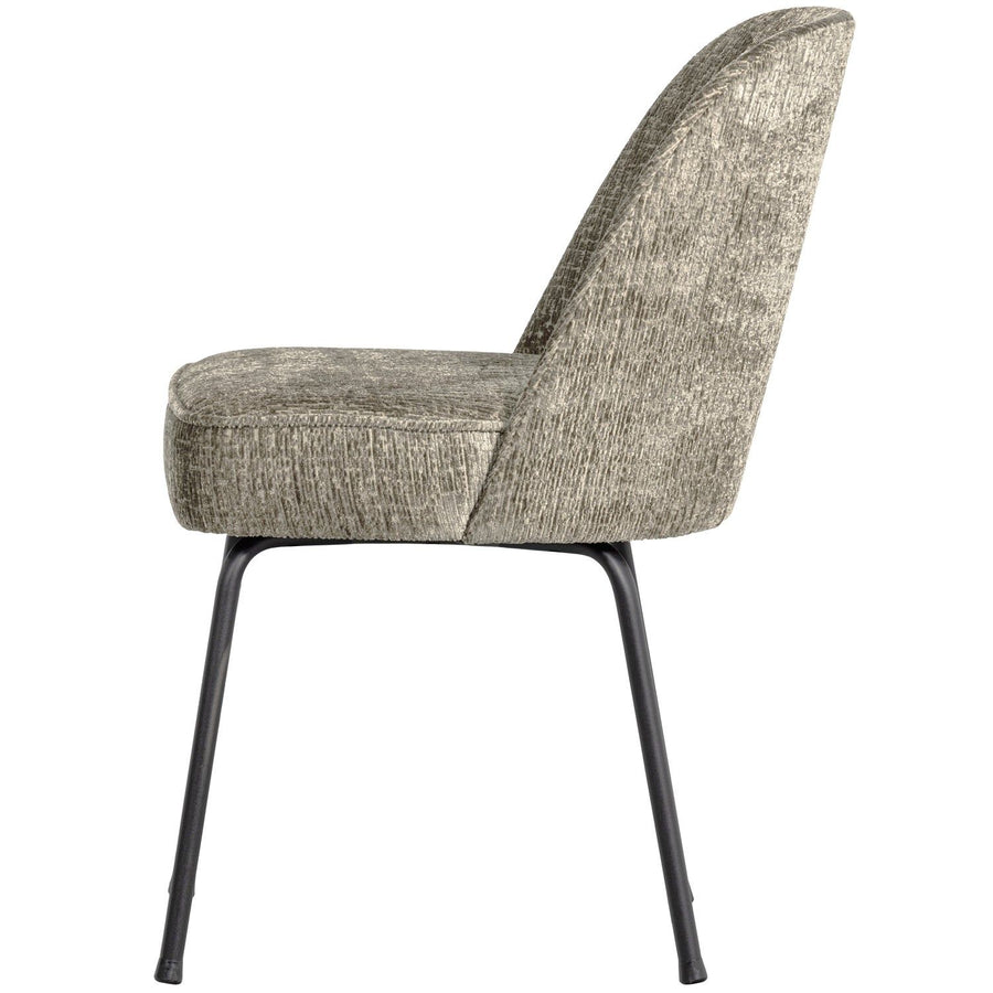 VOGUE EETKAMERSTOEL STRUCTURE VELVET WHEATFIELD (set of 2)