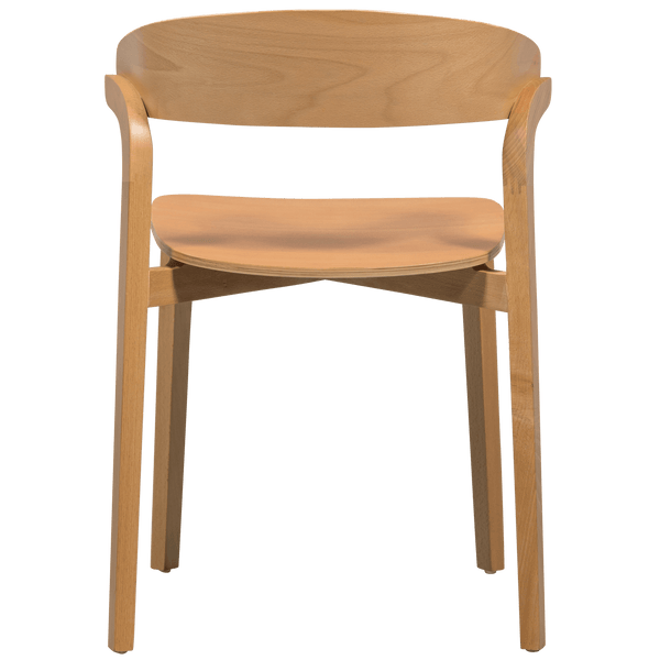 CRAS EETKAMERSTOEL ESSEN FINEER NATUREL (set of 2)