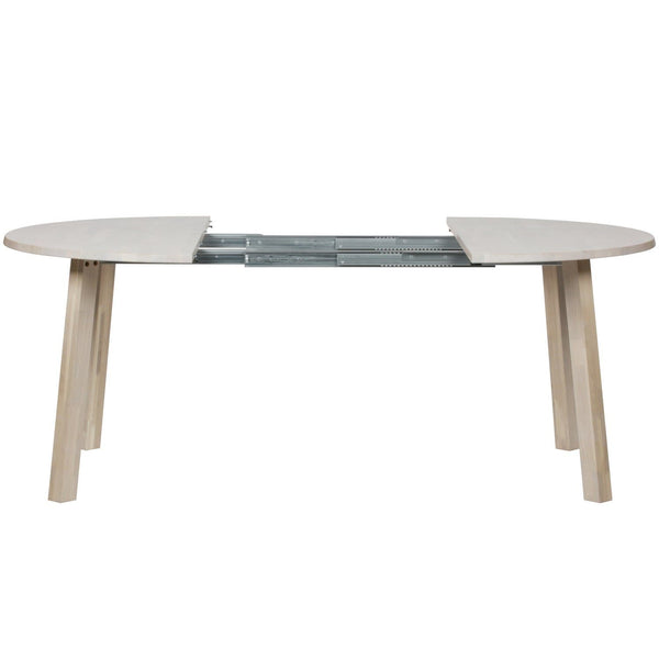 LANGE JAN UITSCHUIFBARE EETTAFEL ROND EIKEN SYDNEY [fsc]