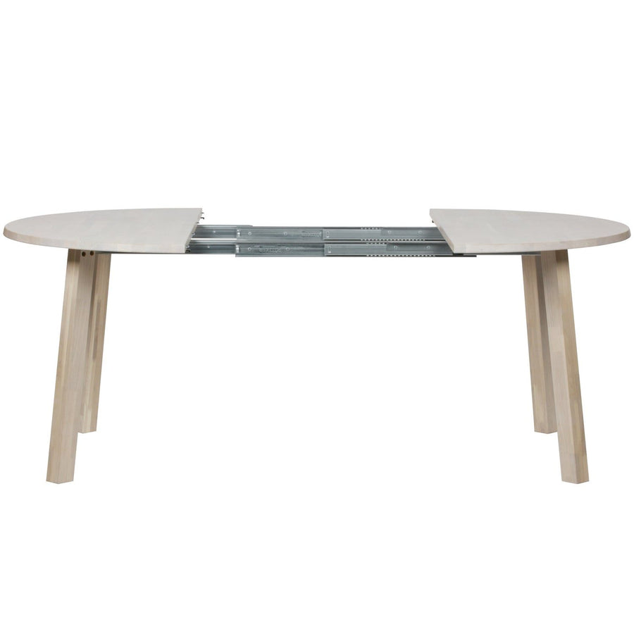 LANGE JAN UITSCHUIFBARE EETTAFEL ROND EIKEN SYDNEY [fsc]