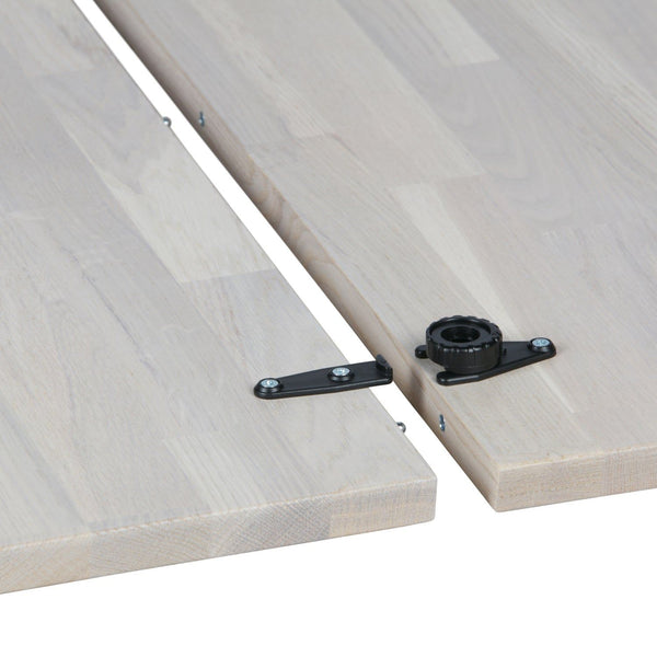 LANGE JAN UITSCHUIFBARE EETTAFEL ROND EIKEN SYDNEY [fsc]