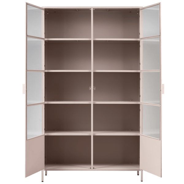 RONJA VITRINEKAST XL METAAL SOFT PINK