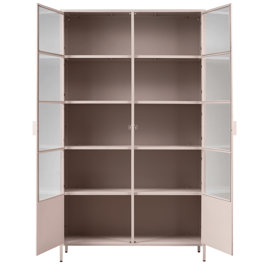 RONJA VITRINEKAST XL METAAL SOFT PINK