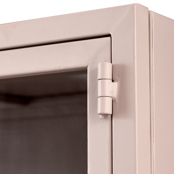 RONJA VITRINEKAST XL METAAL SOFT PINK