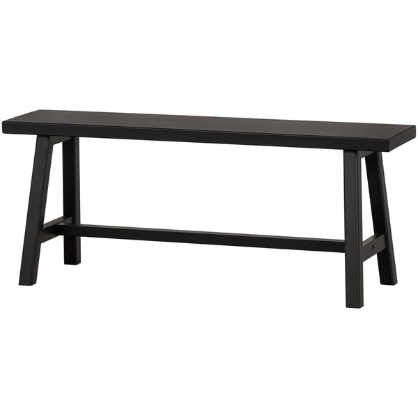IMME BANKJE HOUT ZWART 110 CM (set of 2)