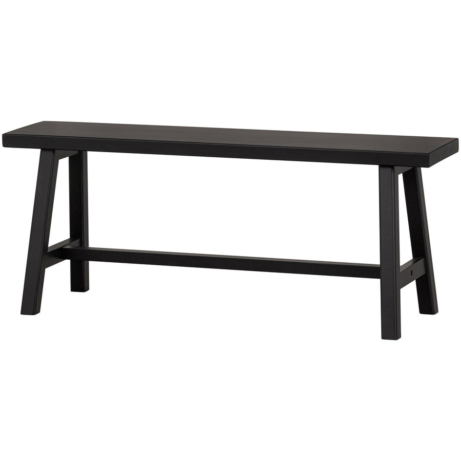 IMME BANKJE HOUT ZWART 110 CM (set of 2)