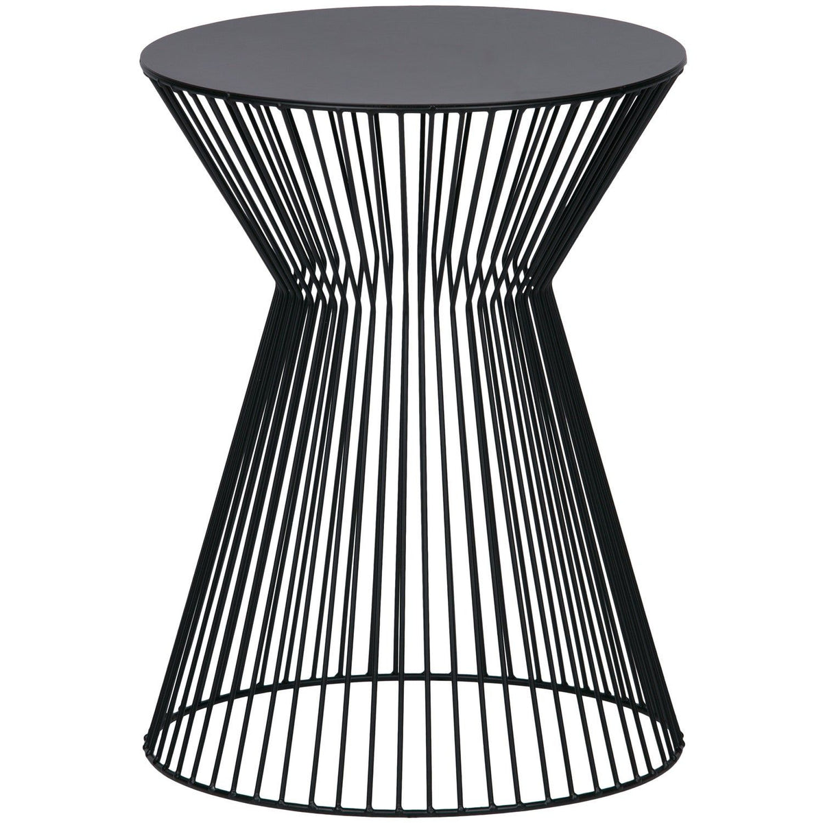 SUUS BIJZETTAFEL METAAL ZWART (set of 2)