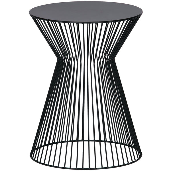 SUUS BIJZETTAFEL METAAL ZWART (set of 2)