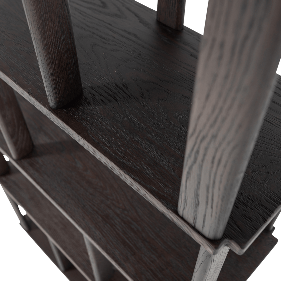 RISS BOEKENKAST EIKENHOUT MYSTIC BROWN 186X90 CM