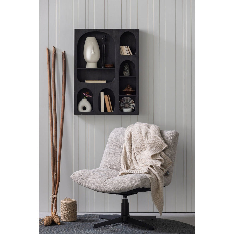 VINNY DRAAIFAUTEUIL BOUCLE ZAND