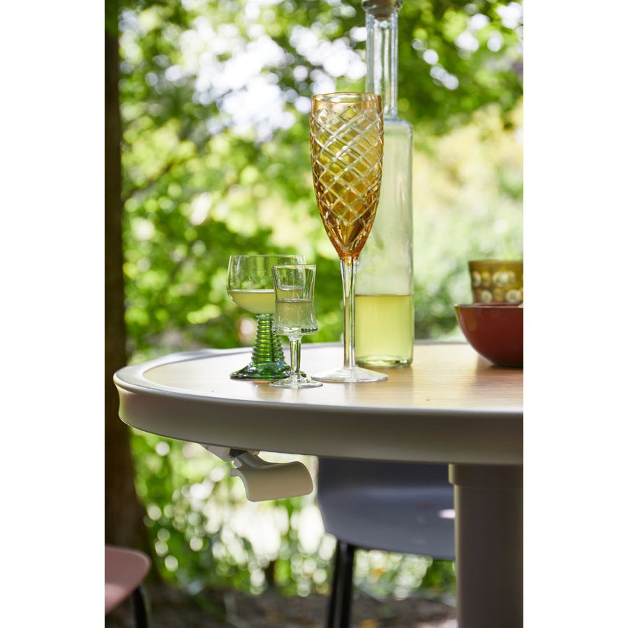 JEPPE HOOGTE VERSTELBARE BARTAFEL TUIN ALUMINIUM BRUIN/GRIJS
