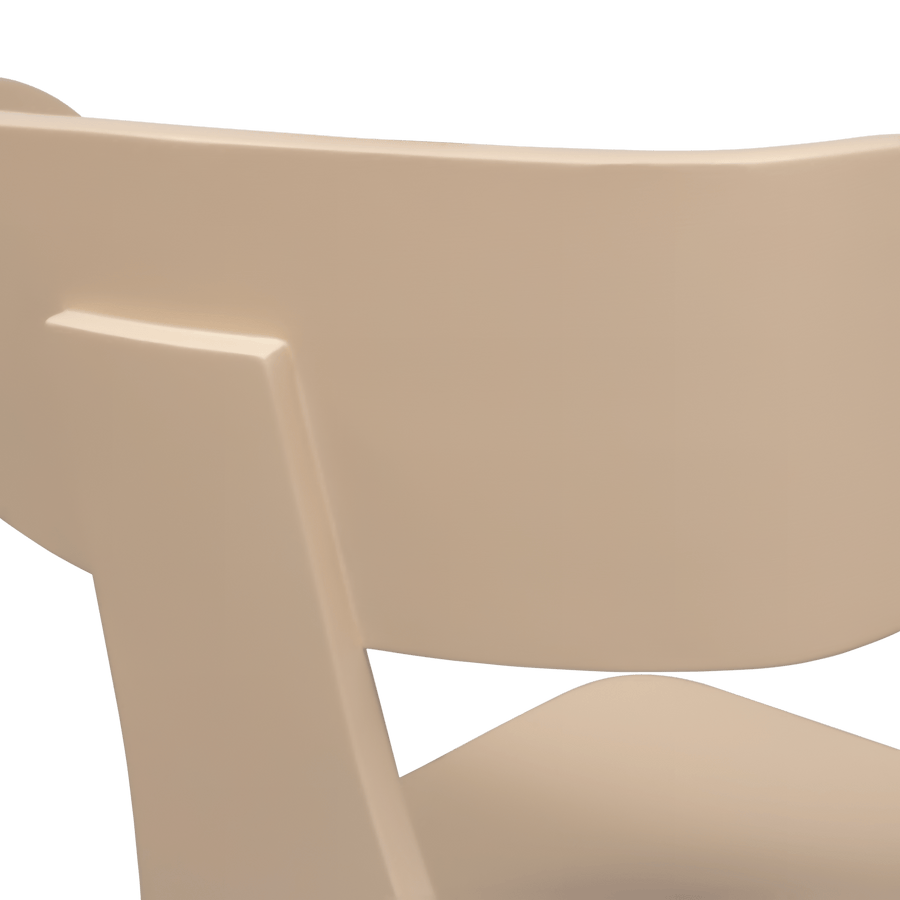FORM HOUTEN STOEL MET METALEN POOT ZAND (set of 2)