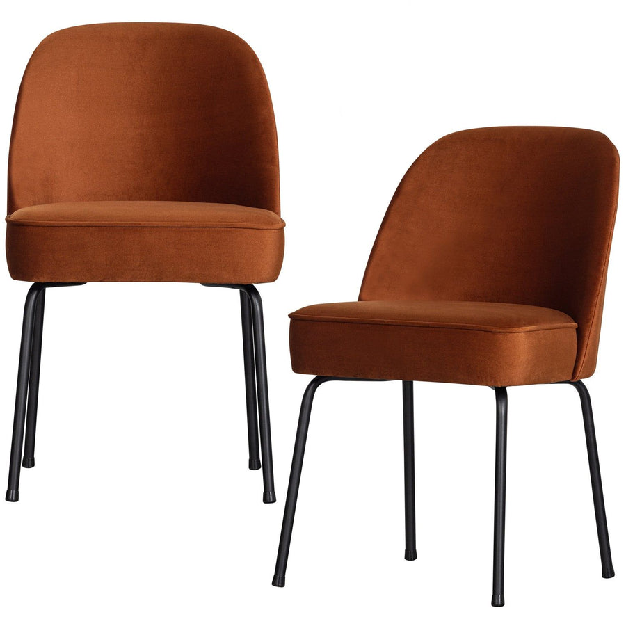 VOGUE EETKAMERSTOEL VELVET ROEST (set of 2)
