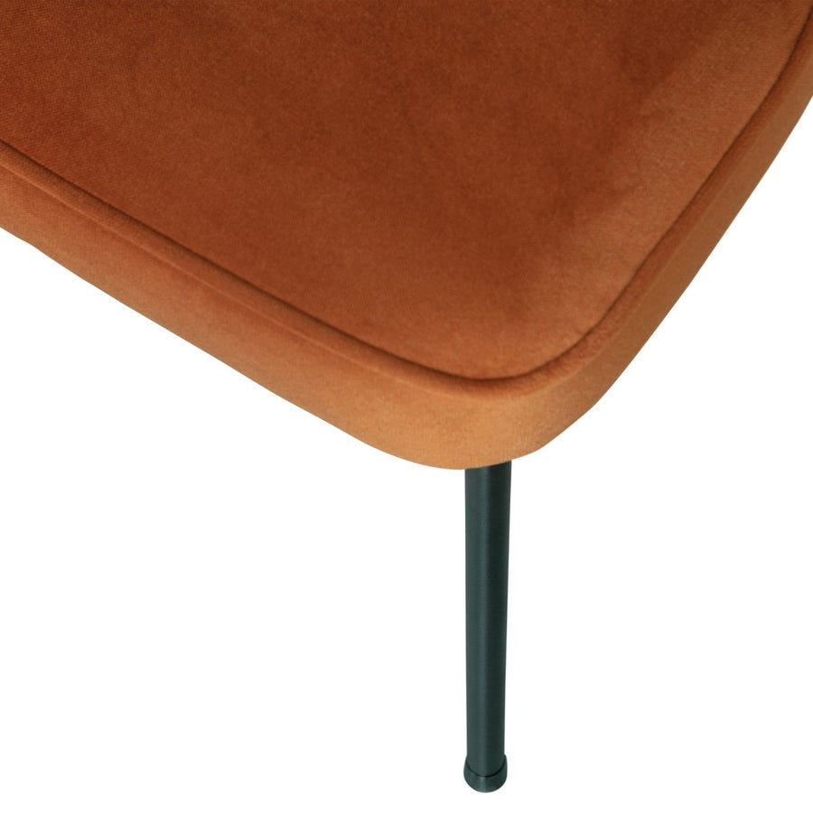VOGUE EETKAMERSTOEL VELVET ROEST (set of 2)
