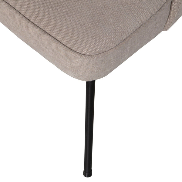 VOGUE EETKAMERSTOEL GEWEVEN STOF ZAND (set of 2)