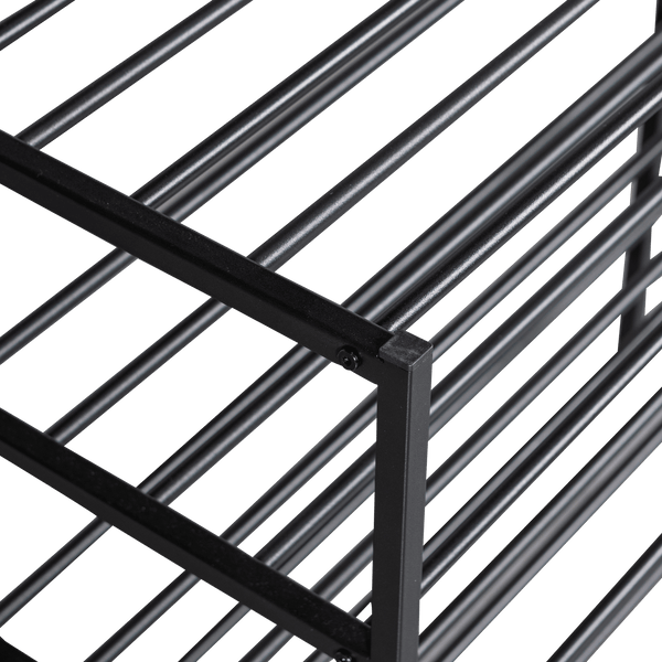 FERRO SCHOENENREK STAPEL VAN 2 METAAL ZWART