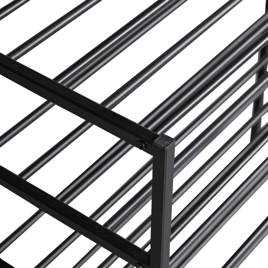 FERRO SCHOENENREK STAPEL VAN 2 METAAL ZWART