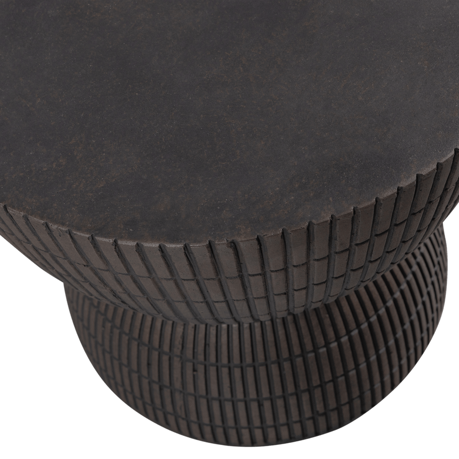 SAMSON BIJZETTAFEL FIBER CLAY COFFEE 35XO40 CM